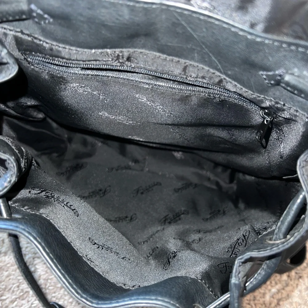 Fossil Vintage Leather Backpack Unisex Shoulder Bag